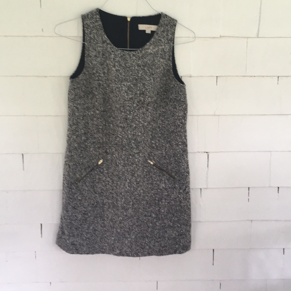 Grey knit dress